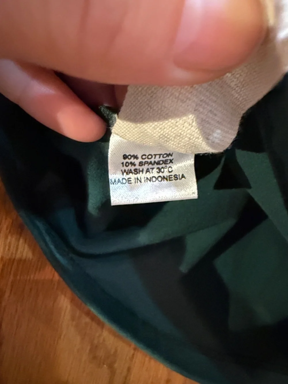 Manners LDN Cropped Half-Zip Pullover in Deep Teal - Picture 4 of 6